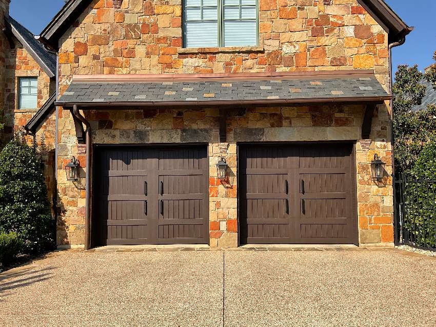 Custom - All American Wood Doors after painting + hardware. Westlake Tx