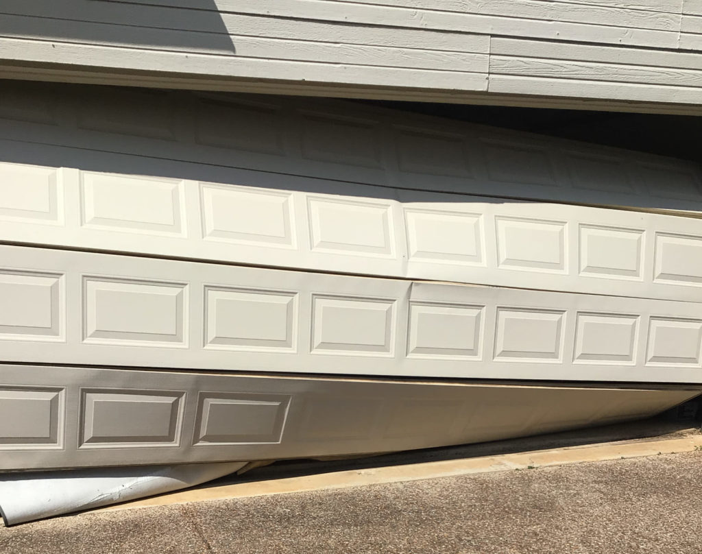 Damaged Garage Door