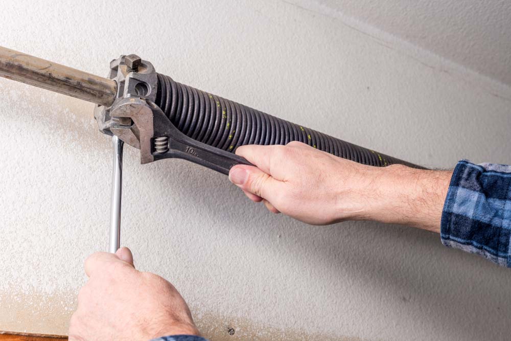 rusted garage door spring